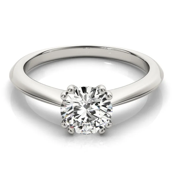 wedding bands and engagement rings for women -Ava Round Diamond Solitaire Engagement Ring