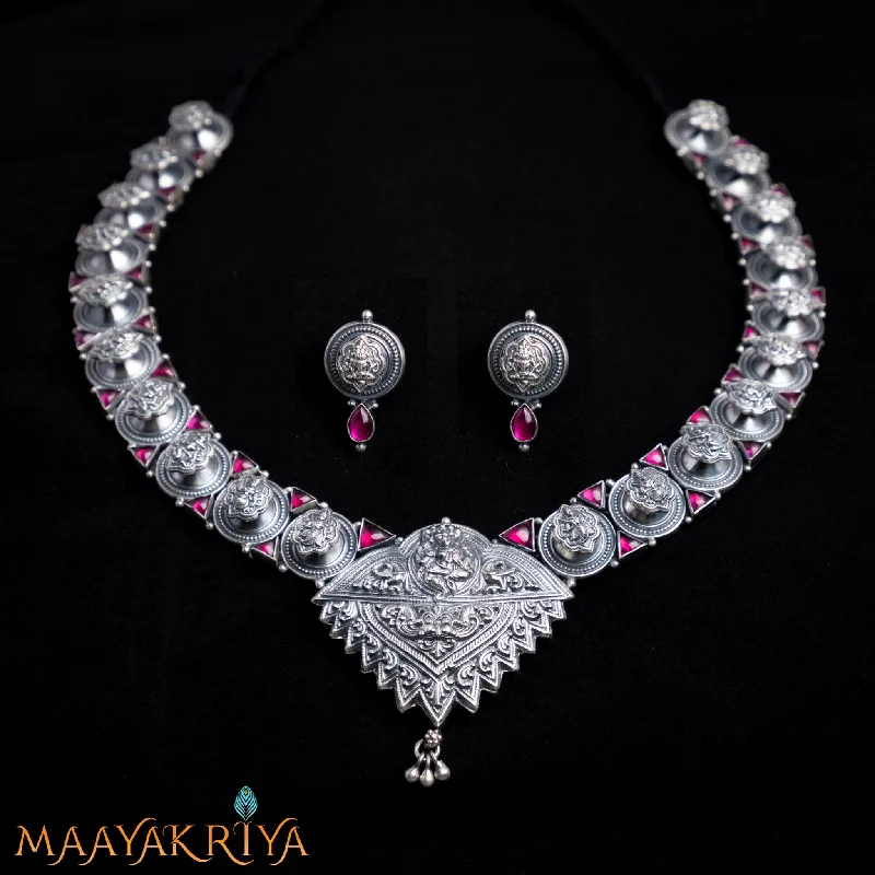 celestial necklaces for women -Dashavathara Necklace Set