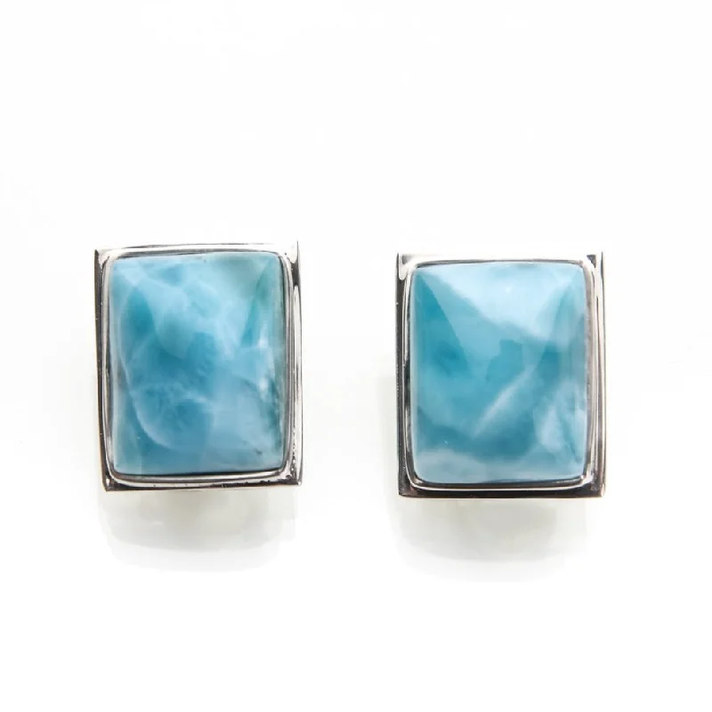 vintage stud earrings -Larimar Clip On Earrings Nova