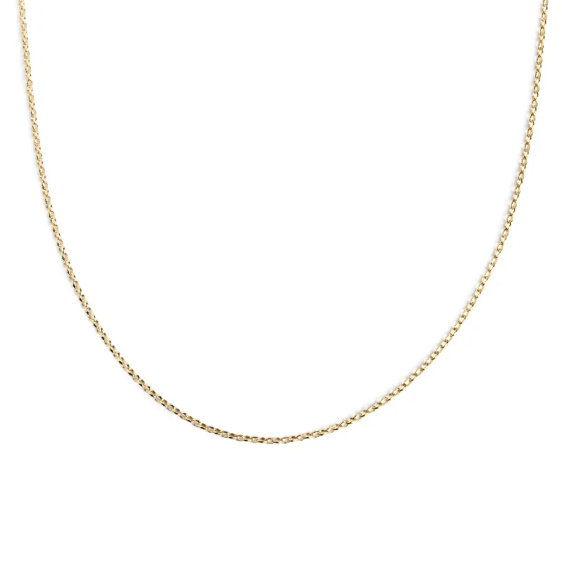 romantic necklaces for women -Loop Chain Gold Necklace