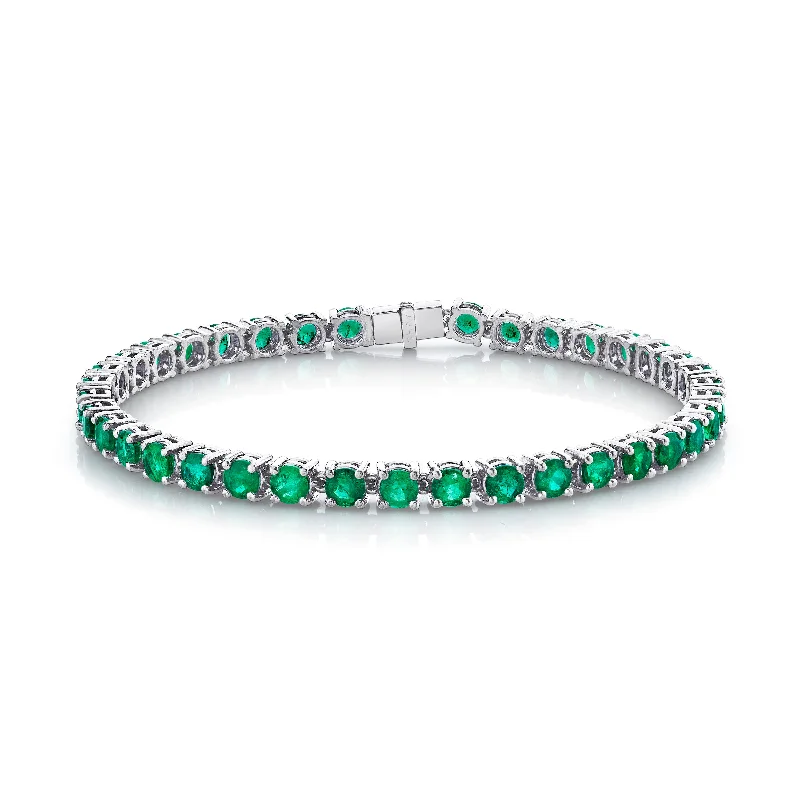 White Gold/Emerald