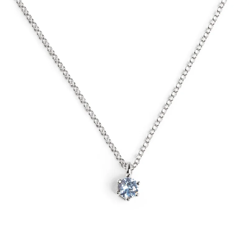 women’s sparkling necklaces -Sophie Topaz Silver Necklace