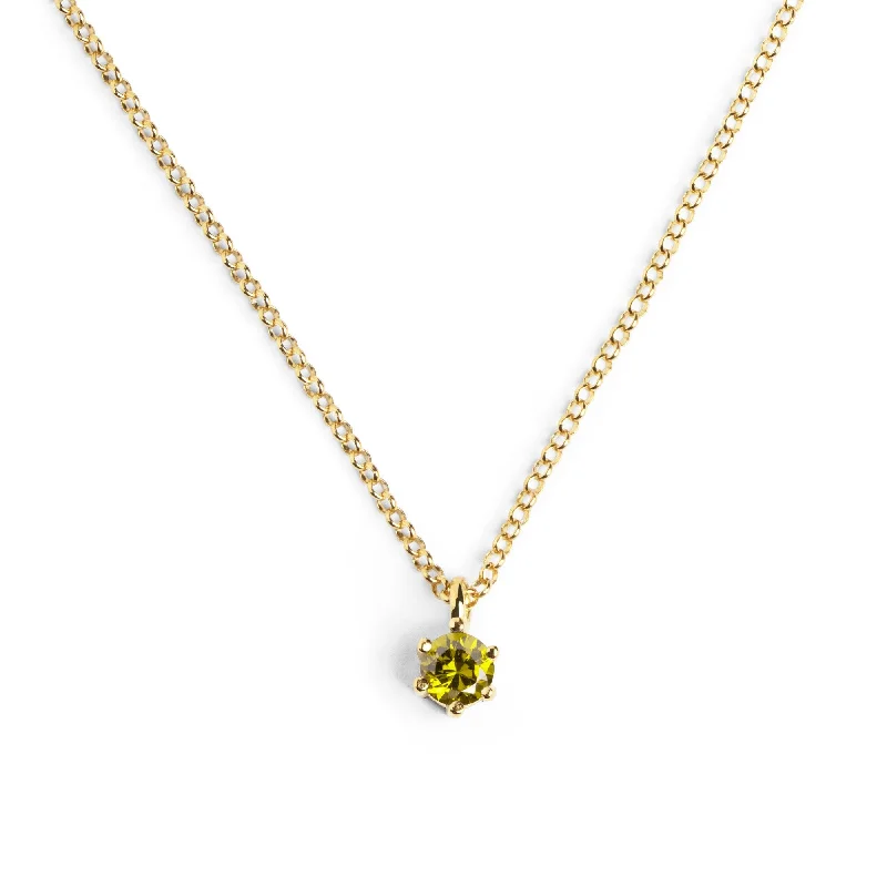 vintage style necklaces for women -Sophie Peridot Gold Necklace