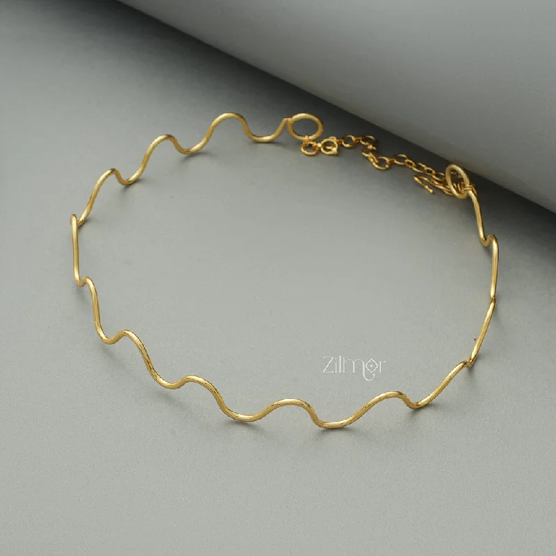 fashion-forward necklaces for women -AS1011331 - Zig Zag Collar Choker Necklace