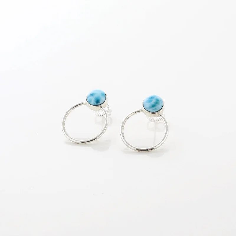 affordable earrings for women -Larimar Earrings Vesta