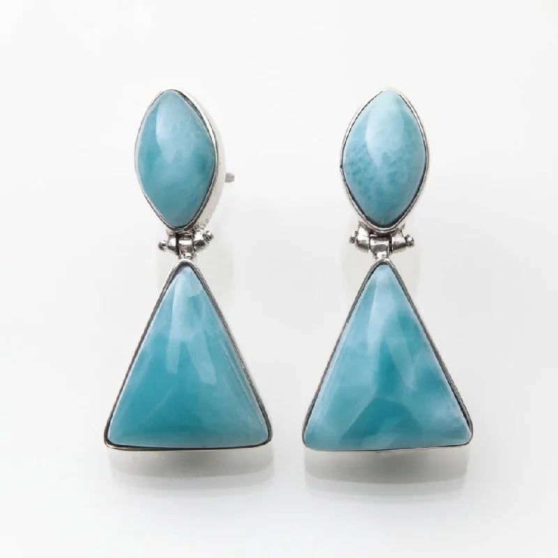 matching earrings for women -Larimar Earrings Edaline