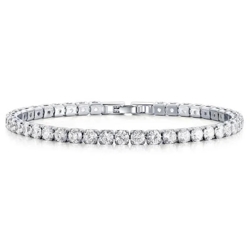 classic gold bangles for women -Amelia Cubic Zirconia Single Row Tennis Bracelet