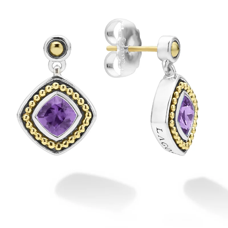 gemstone earrings for women -Rittenhouse Amethyst Drop Earrings