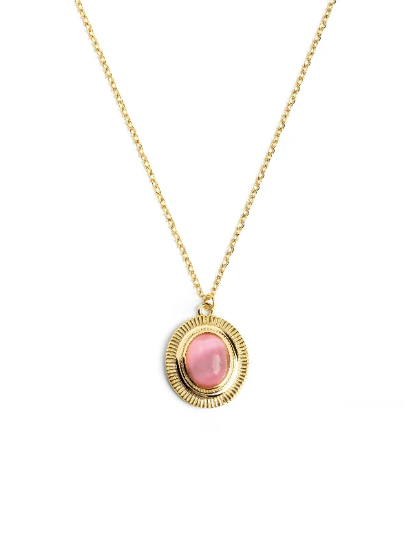 double chain necklaces for women -Feline Rose Gold Necklace