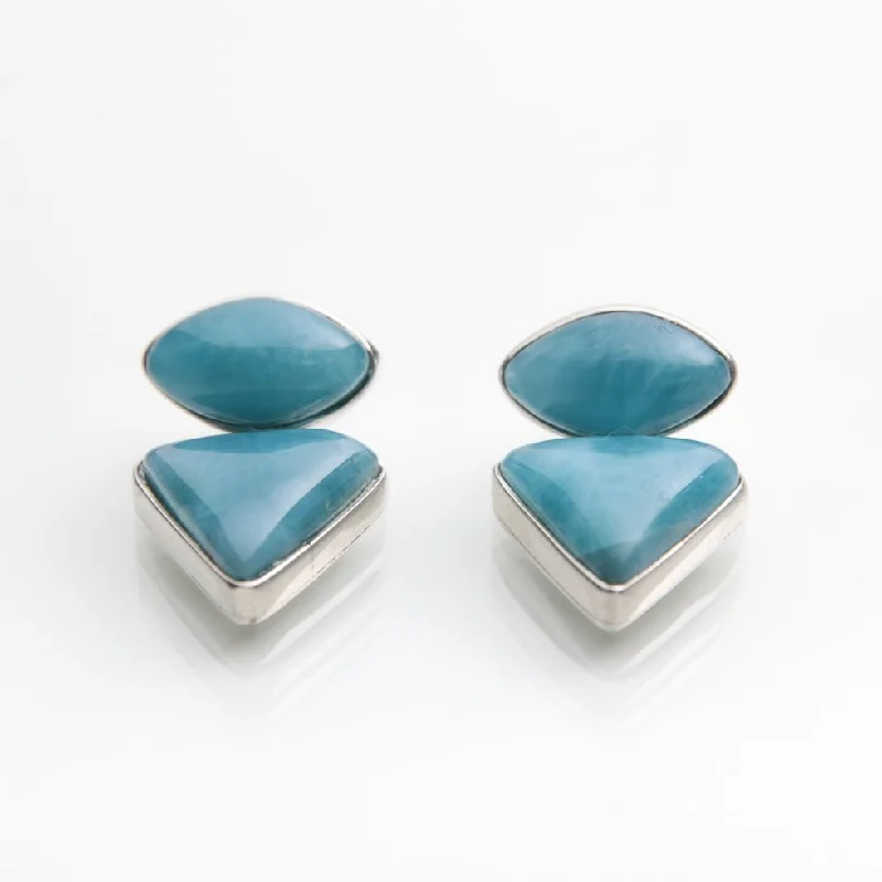 glamorous earrings for women -Larimar Earrings Penblue