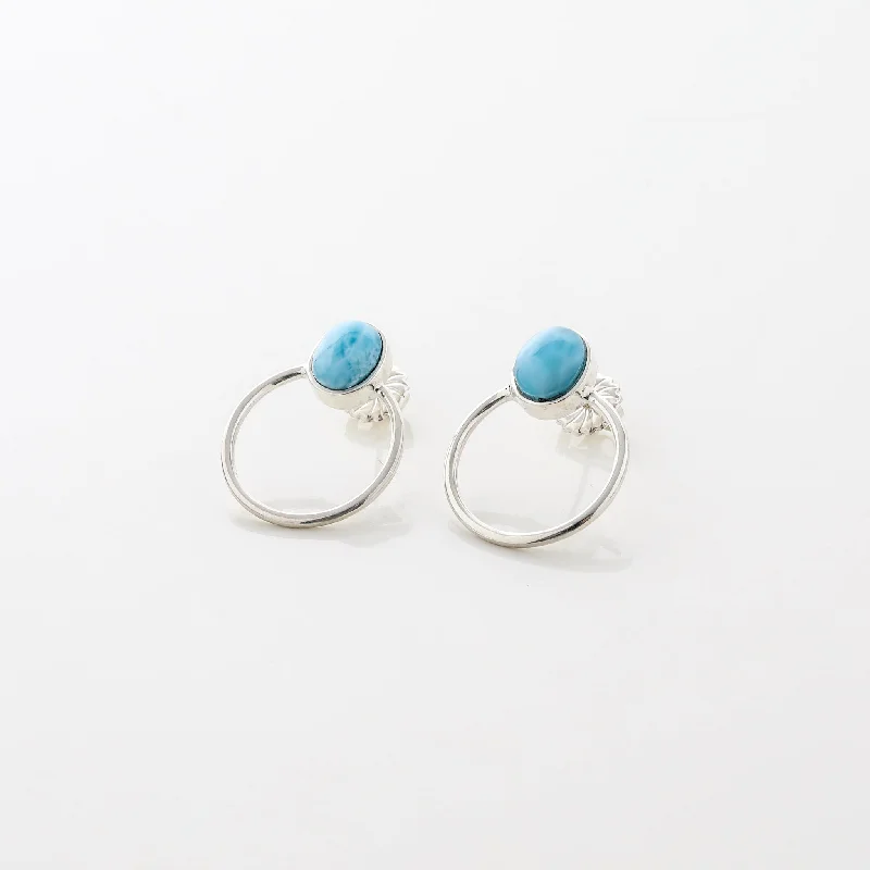 chic earrings for women -Larimar Earrings Vienna