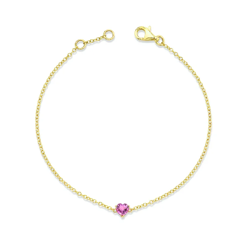 Yellow Gold/Pink Sapphire