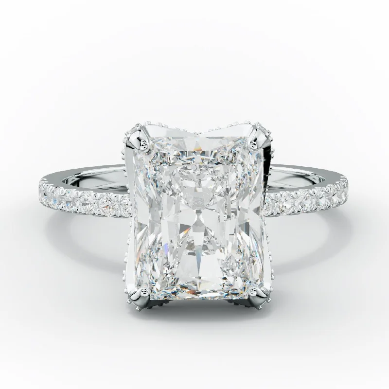 stunning engagement rings for women -Charlotte Radiant Cut Diamond Engagement Ring