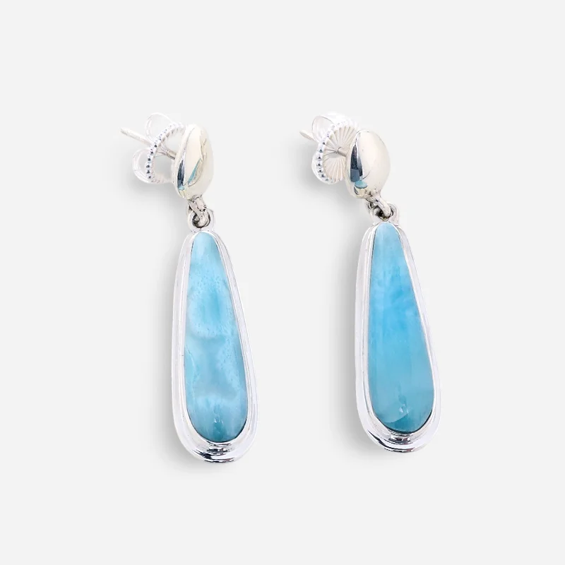 elegant gold earrings for women -Larimar Earrings Gretchen