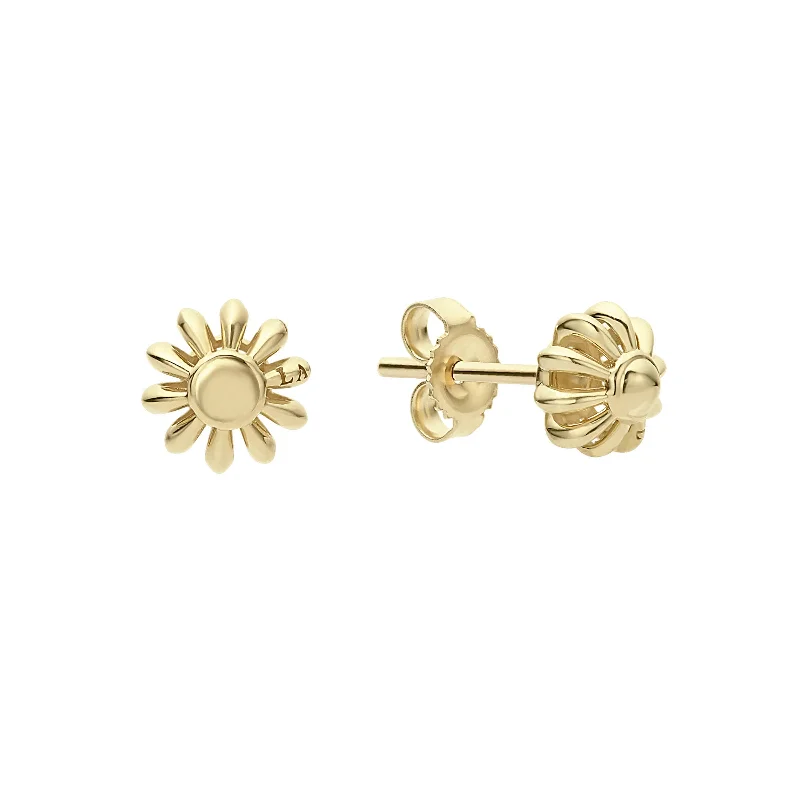 trendy earring sets for women -Caviar Icon 18K Gold Fluted Earrings