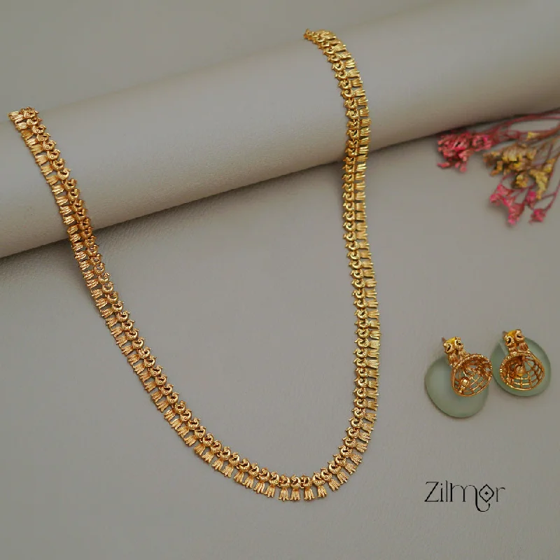 dainty necklaces for women -SN1011475 -  Traditional Necklace Earrings set