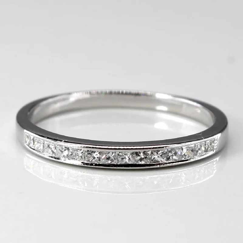 delicate rings for women -Channel Set Diamond Band | 0.28ctw | SZ 7.5 |