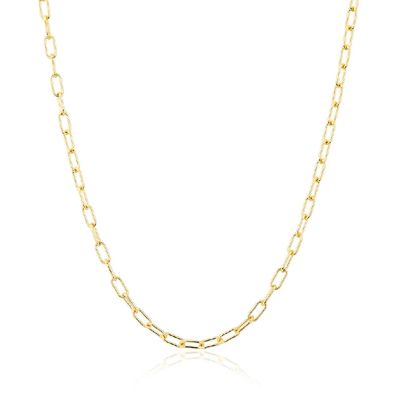 women’s layered gold necklaces -14KT Yellow Gold Linked Chain Lyla Necklace