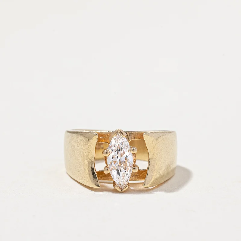 luxury diamond rings -14k Yellow Gold Diamond Ring | 0.50ct | SZ 3