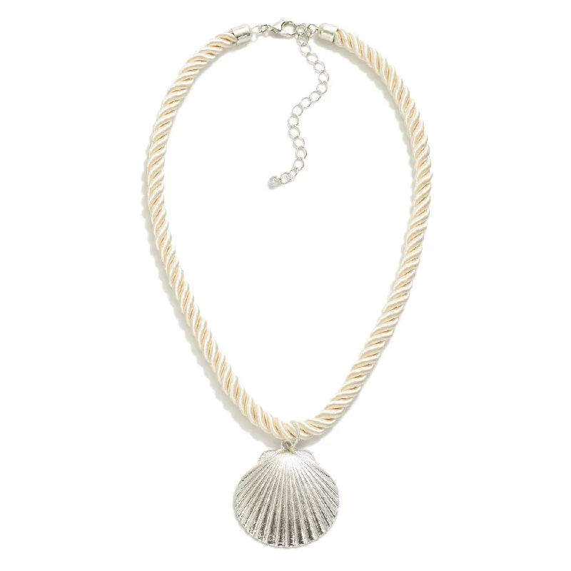 layered chain necklaces for women -Shell Pendant Necklace