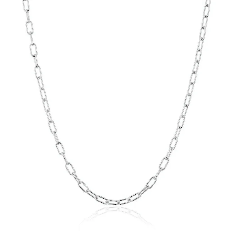 silver pendant necklaces for women -14KT White Gold Linked Chain Lyla Necklace