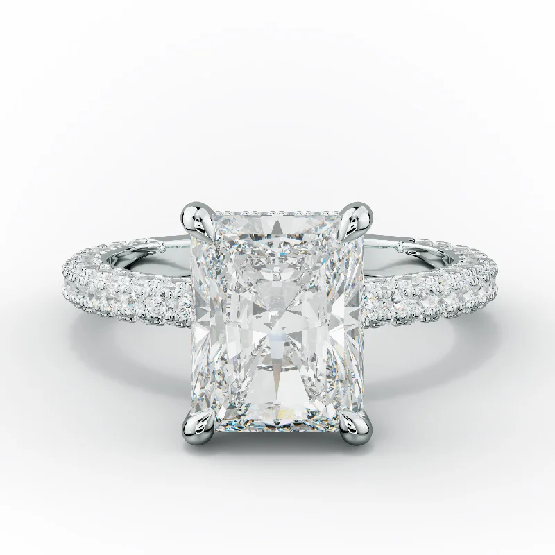 stylish engagement rings for women -Aurora Radiant Diamond Engagement Ring