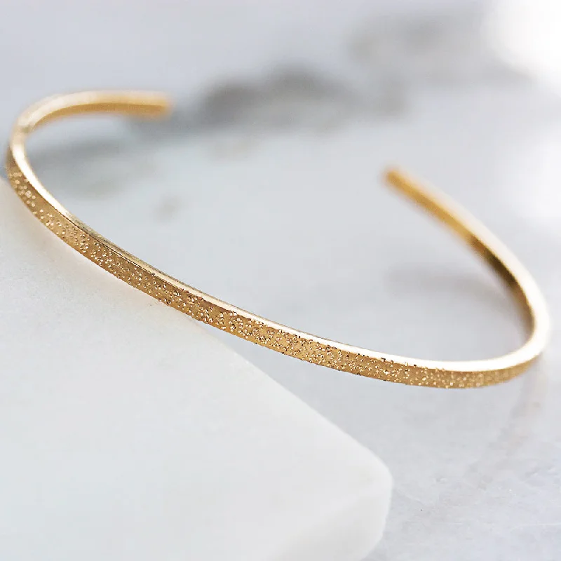 women’s woven bracelets -DIAMOND DUSTED NARROW CUFF