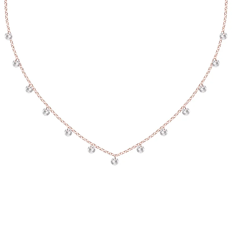 stylish modern necklaces for women -Cleo Rose Gold Necklace