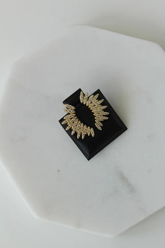 women’s chunky earrings -Dynasty Stud Earrings