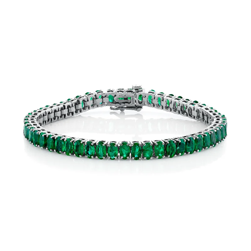 White Gold/Emerald