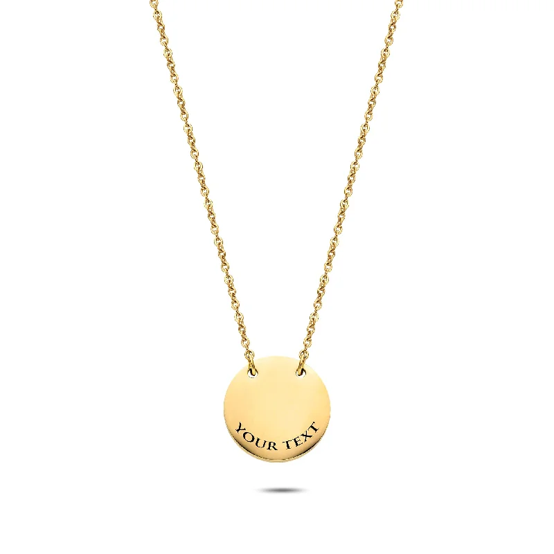 women’s necklaces -Coin necklace gold