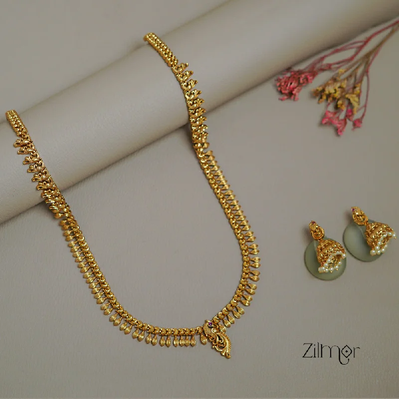 layered necklaces for women -SN1011478 -  Traditional Necklace Earrings set