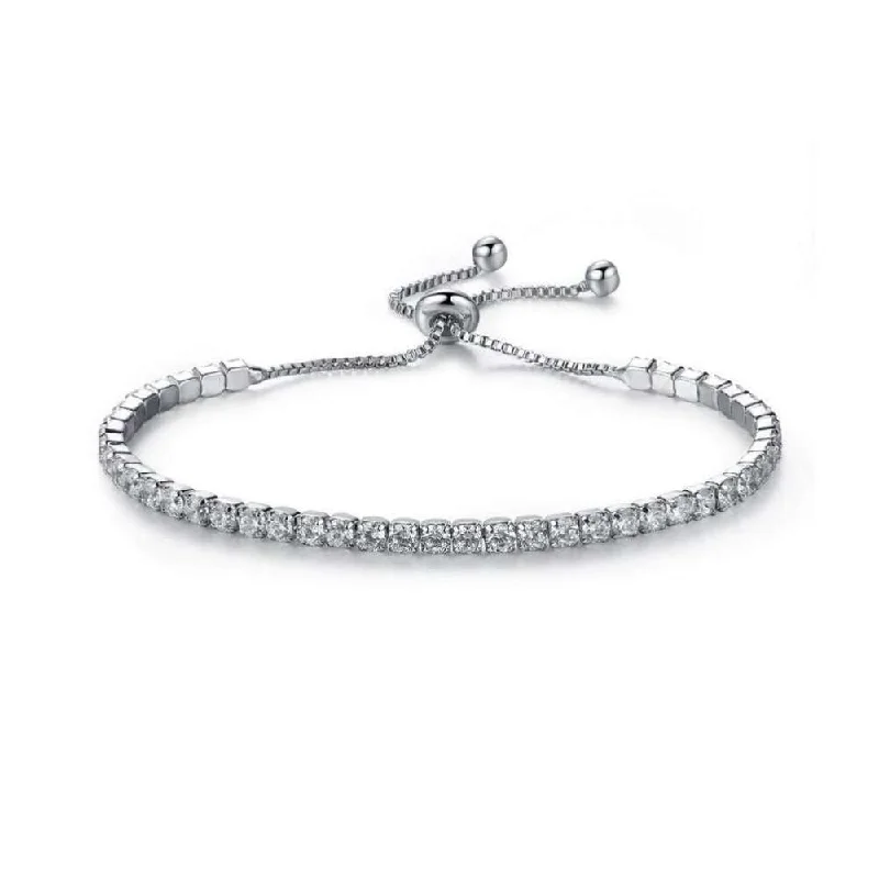 handmade bangles for women -Cubic Zirconia Tennis Bracelet