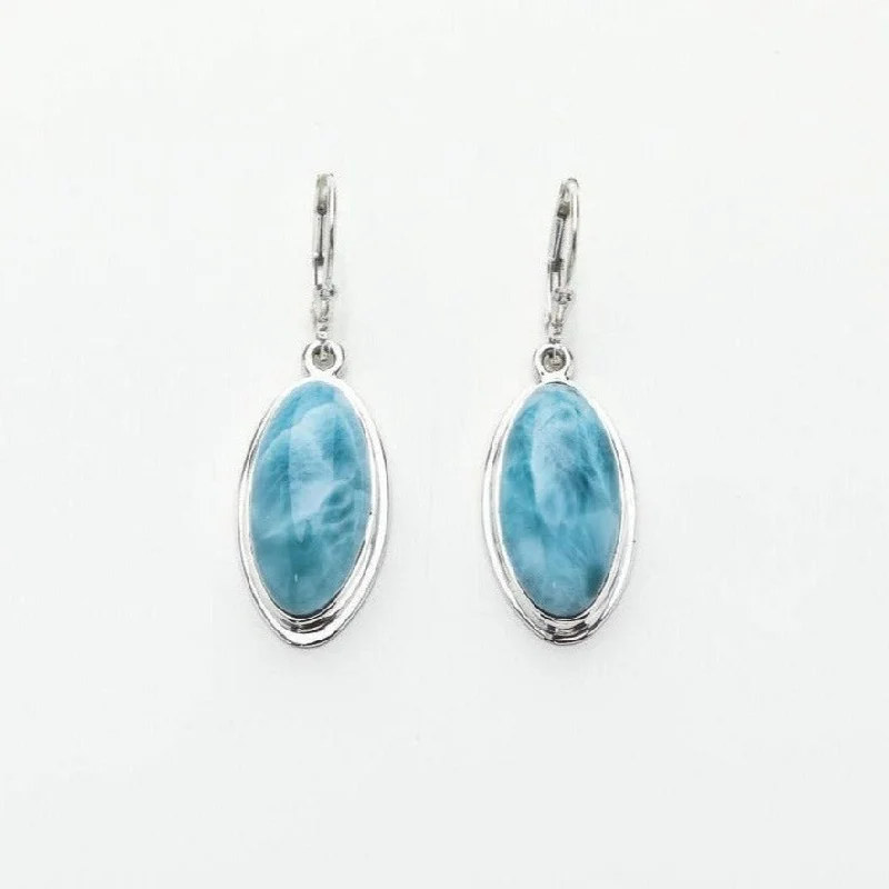 fashion gold earrings -Larimar Earrings Britney