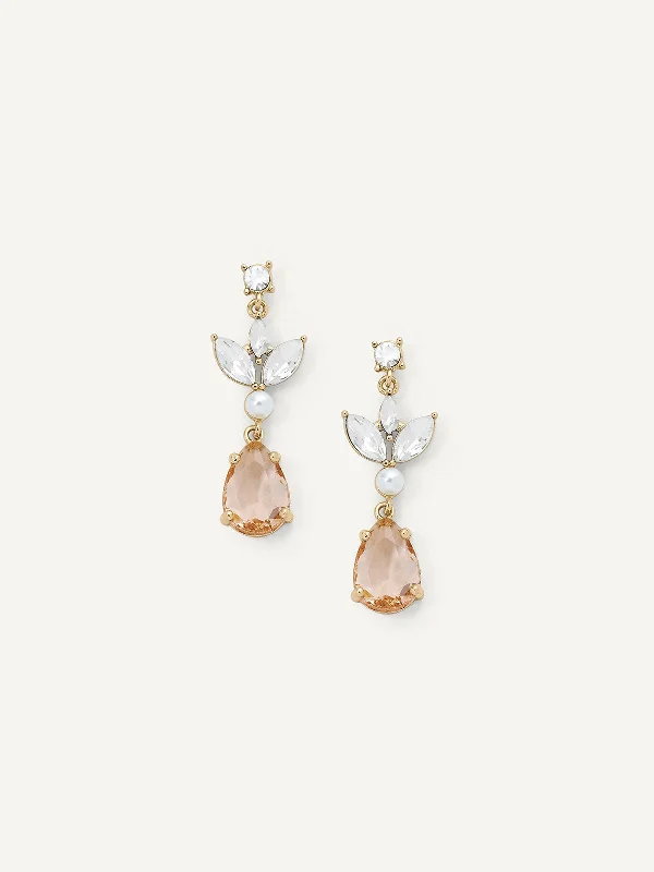 fashionable drop earrings -Mini Rosalind Drops