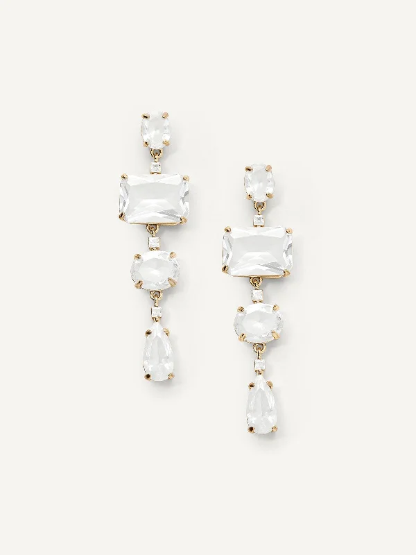 vintage earrings for women -Hilton Drops