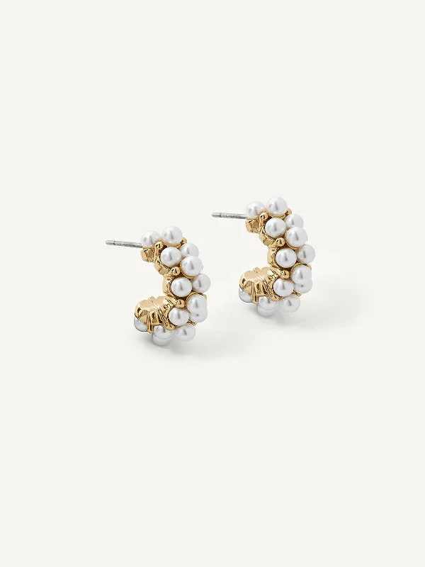 statement earrings for women -Celine Hoops