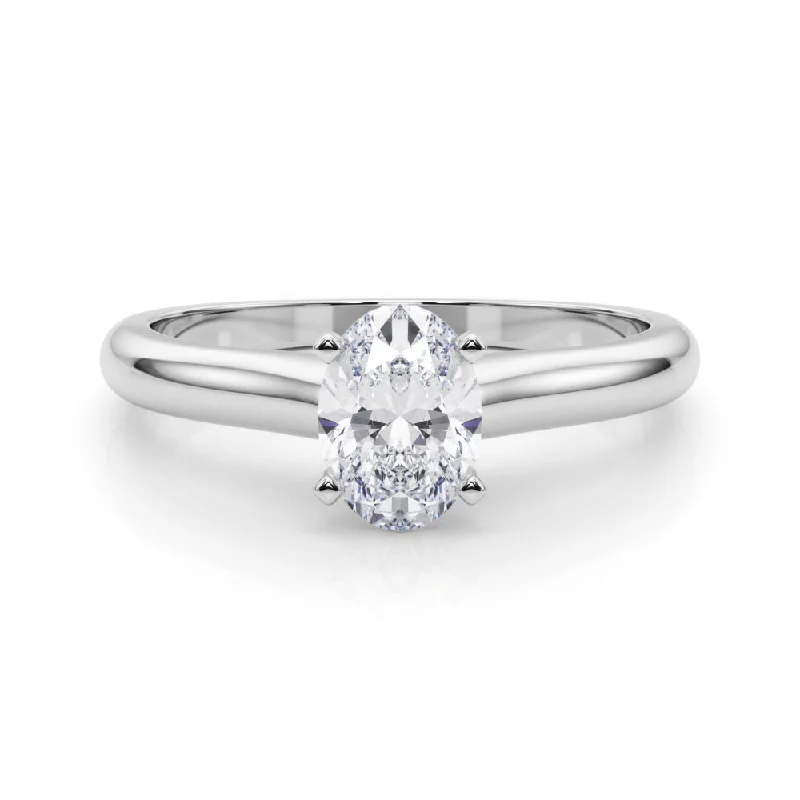 stylish engagement rings for women -Isabella Oval Diamond Solitaire Engagement Ring