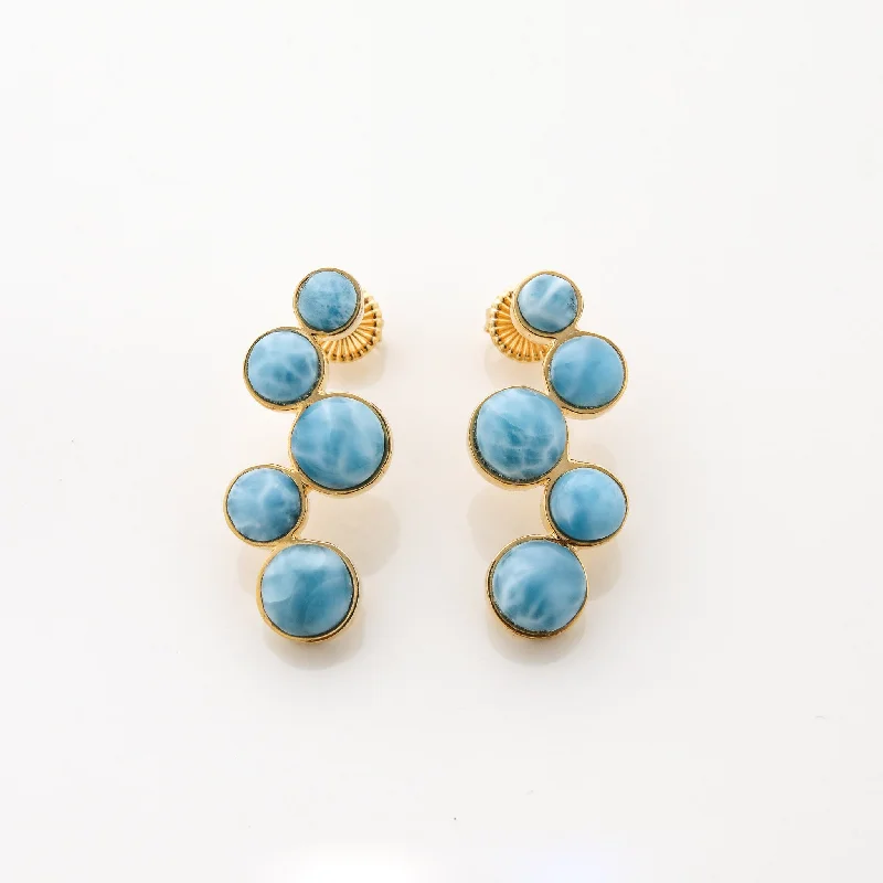 gemstone stud earrings -Gold Vermeil Verity Earrings