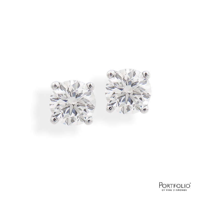 bold statement rings for women -0.30ct Diamond White Gold Earrings