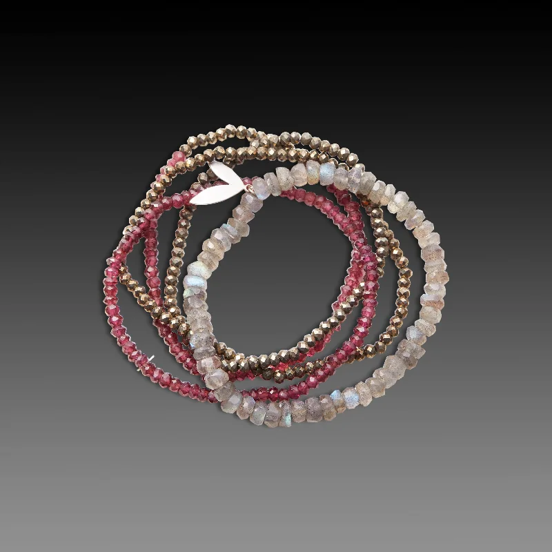 women’s crystal bangles -Warm & Sparkly Bracelet Set