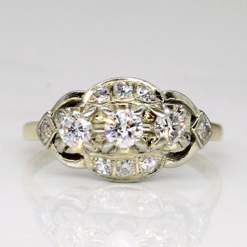 birthstone rings for women -Birks' Vintage Diamond Ring | 0.55ctw | SZ 7.25 |