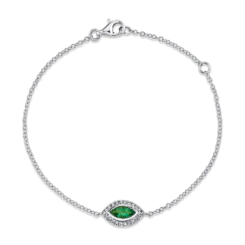 White Gold/Emerald