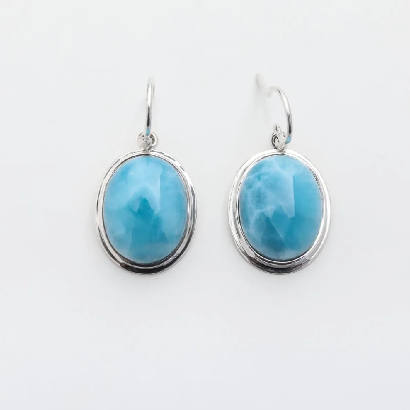 gold drop earrings for women -Larimar Earrings Cyrus