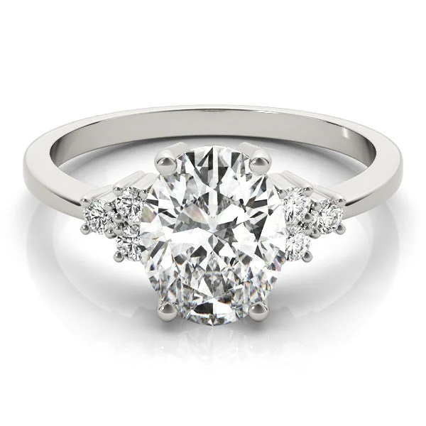 anniversary engagement rings -Alexandria Oval Diamond Engagement Ring