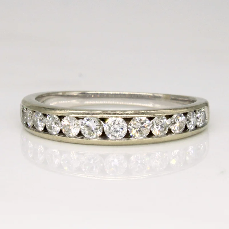 women’s engagement rings with diamonds -Channel Set Diamond Ring | 0.50ctw | SZ 7.25 |