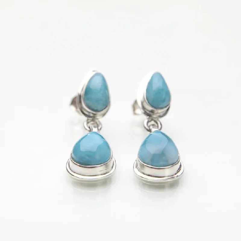 chic drop earrings for women -Larimar Earrings Tove