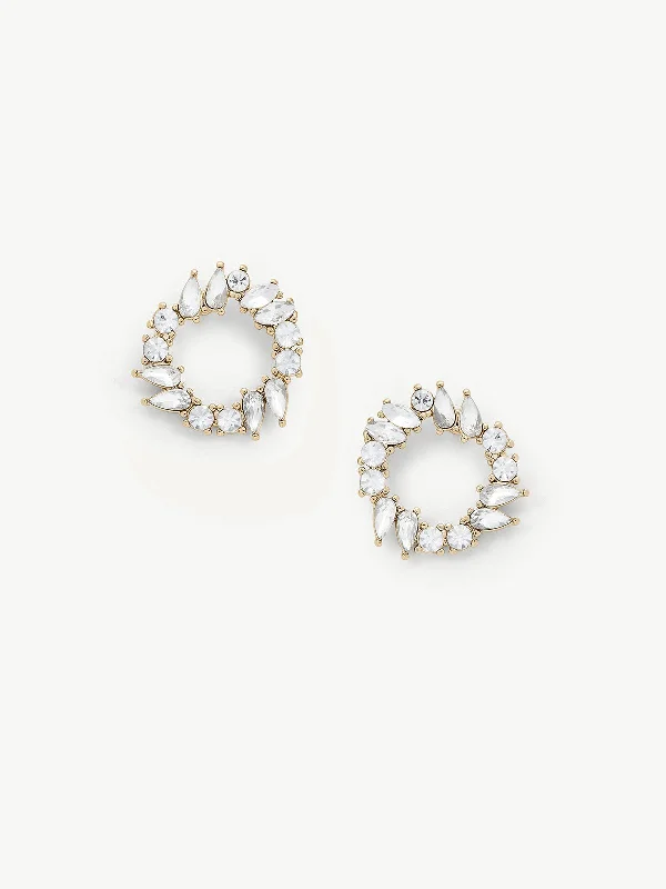 crystal chandelier earrings -Della Studs