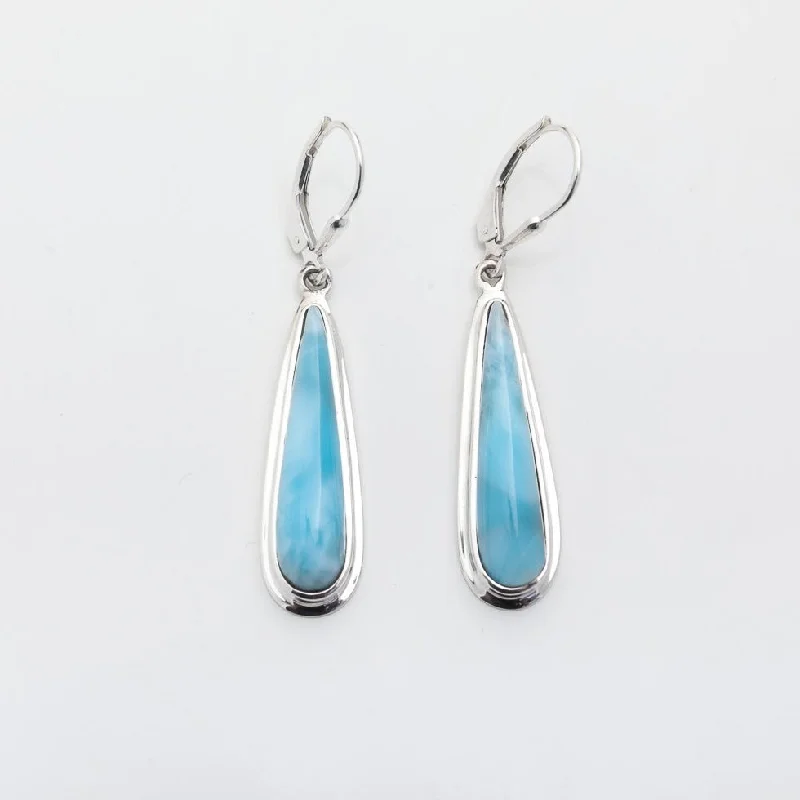 large hoop earrings -Larimar Earrings Helen