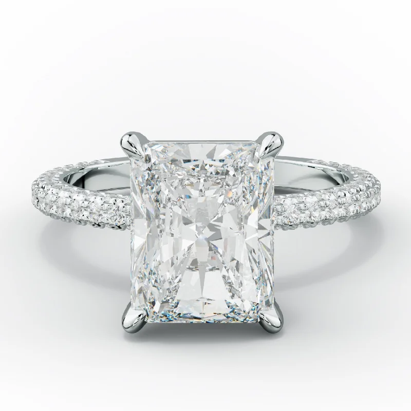 custom gold engagement rings -Sofia Radiant Cut Diamond Engagement Ring